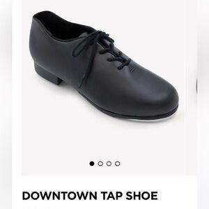 EUC like new Capezio Downtown Black Tap Shoes size 4.5W big girl/youth/women.